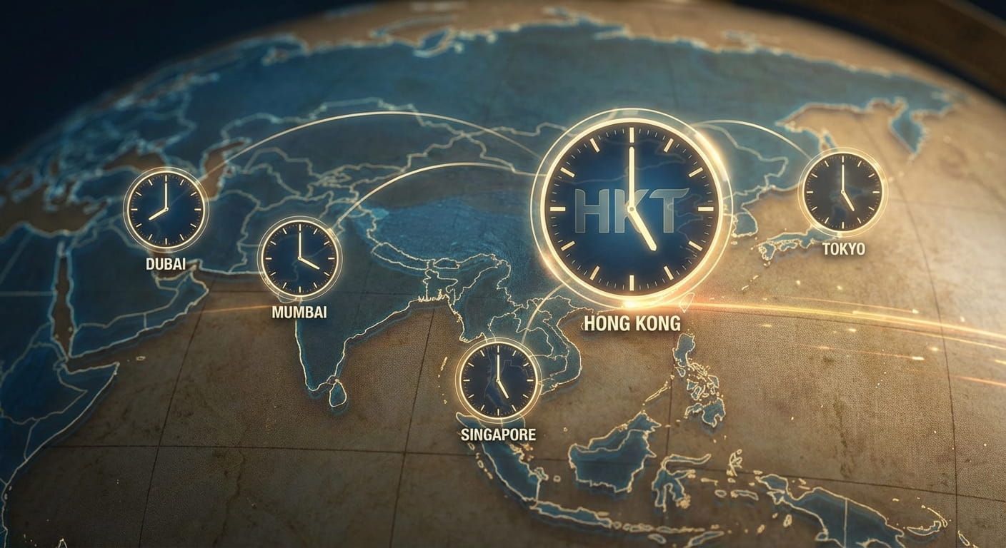 Asian Time Zones and HKT