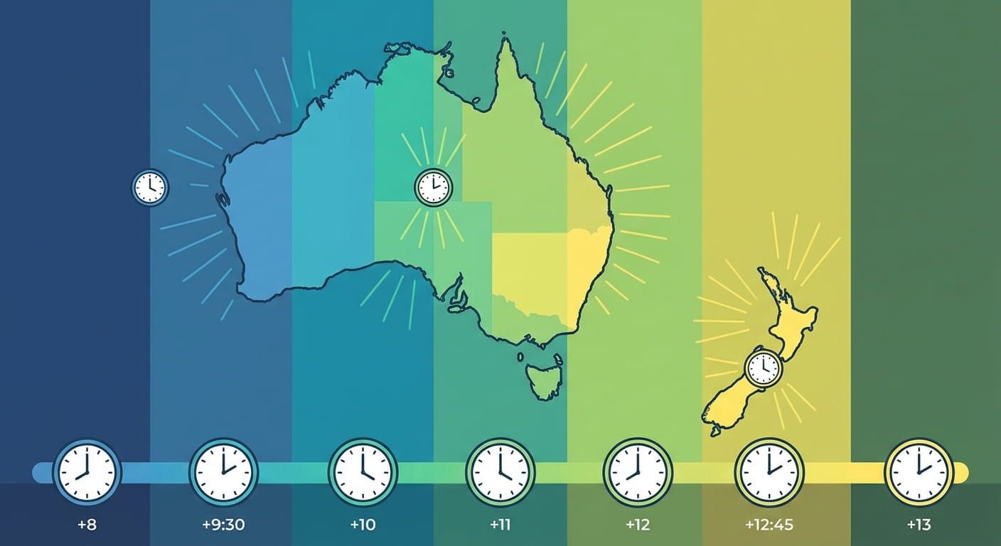Australian and New Zealand Time Zones