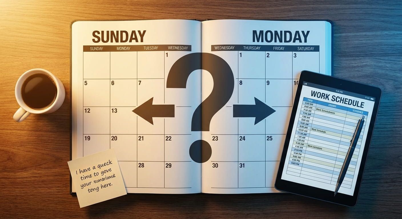 Does the Week Start on Sunday or Monday