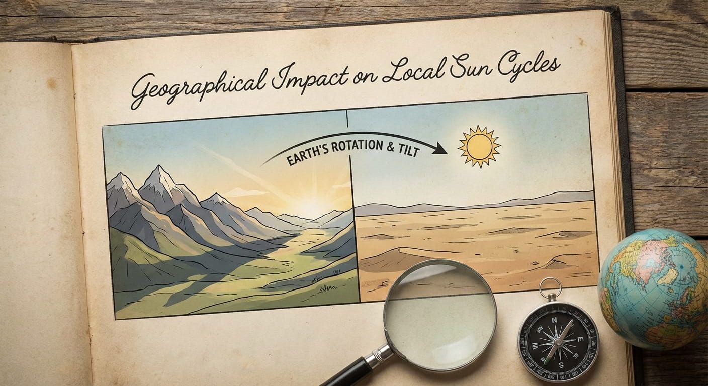Geographical Impact on Local Sun Cycles