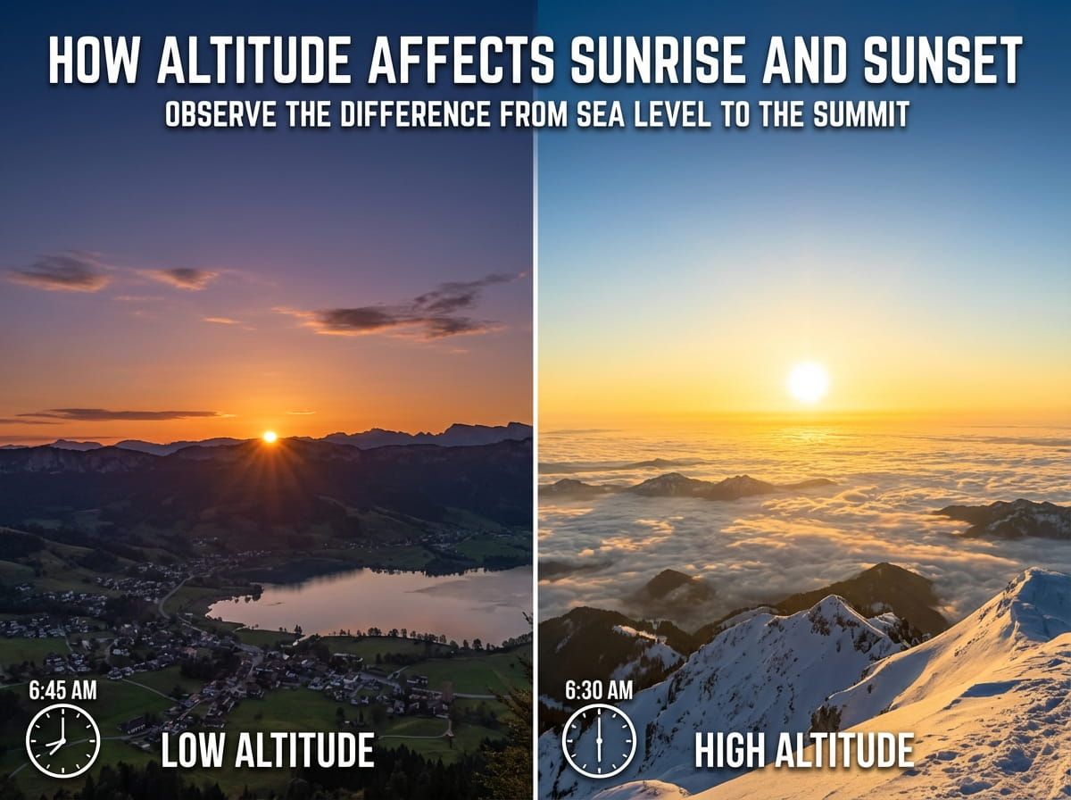 How Altitude Affects Sunrise and Sunset