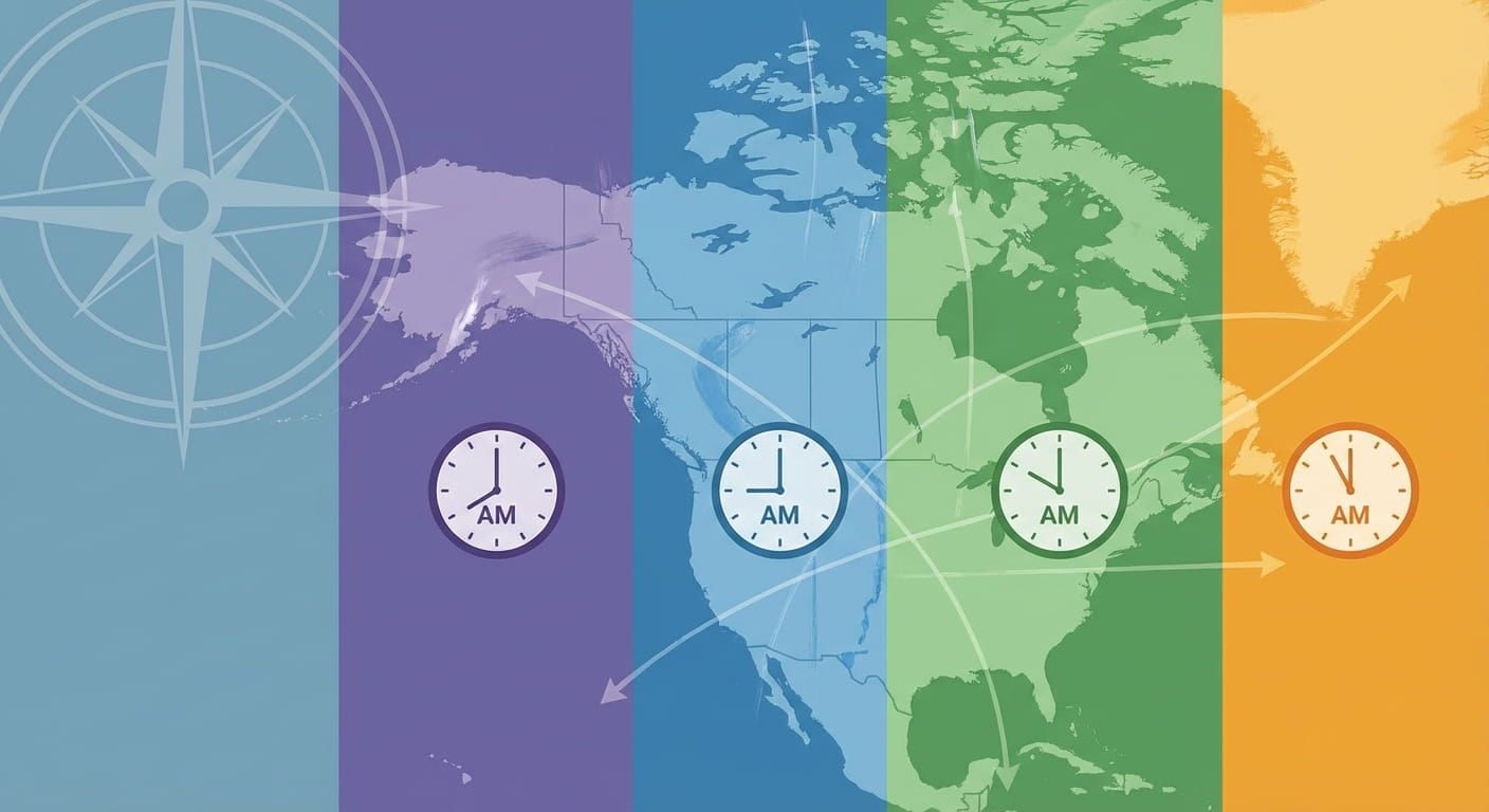 North American Time Zones Guide