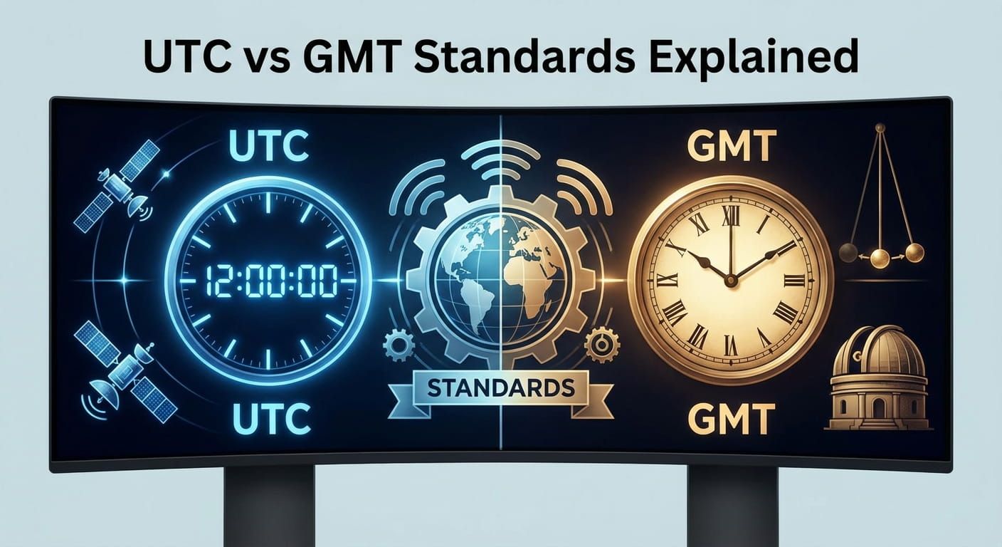 UTC vs GMT Standards Explained